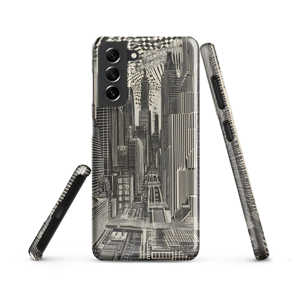 Urban Dreams: A Surreal Cityscape | Phone Case |  S21 | Snap Case | Glossy
