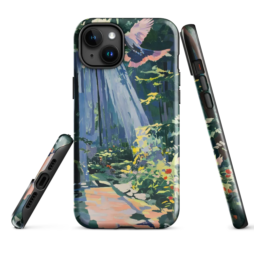 Flight of Light: A Serene Forest | Phone Case |  15 Plus | Tough Case | Glossy