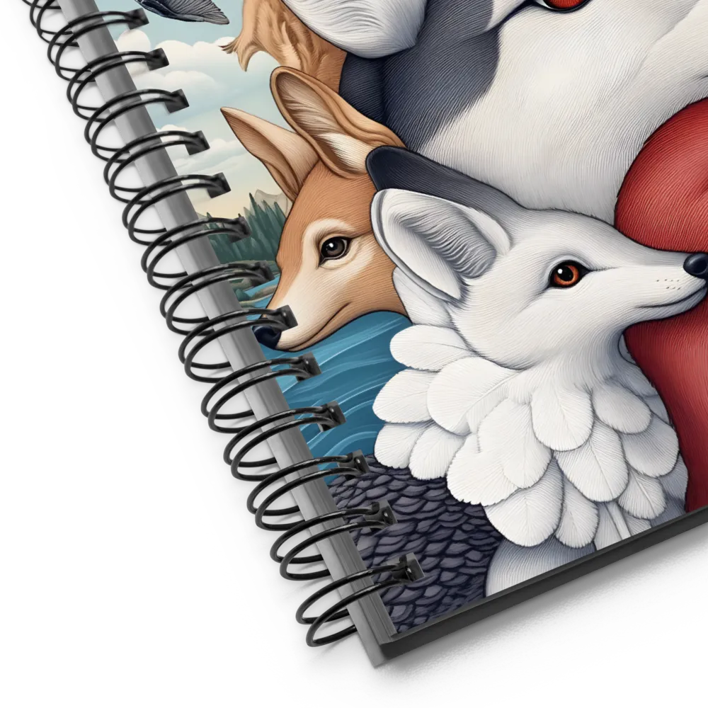 The Enchanted Animal Assembly | Spiral Notebook