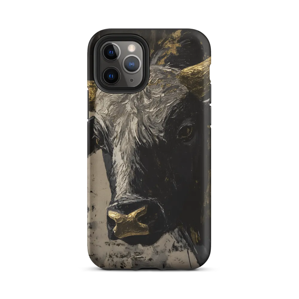 Majestic Bull: The Power in Black and Gold