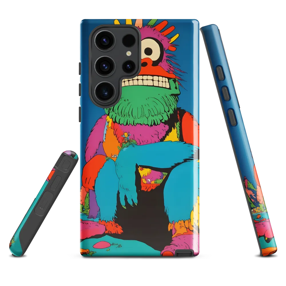 Whimsical Giant: A Playful Monster Encounter | Phone Case |  S23 Ultra | Tough Case | Glossy