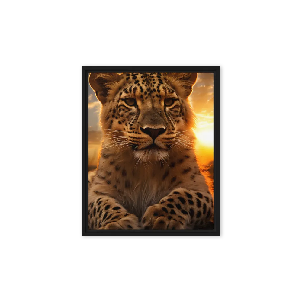 Regal Presence: The Leopard at Sunset