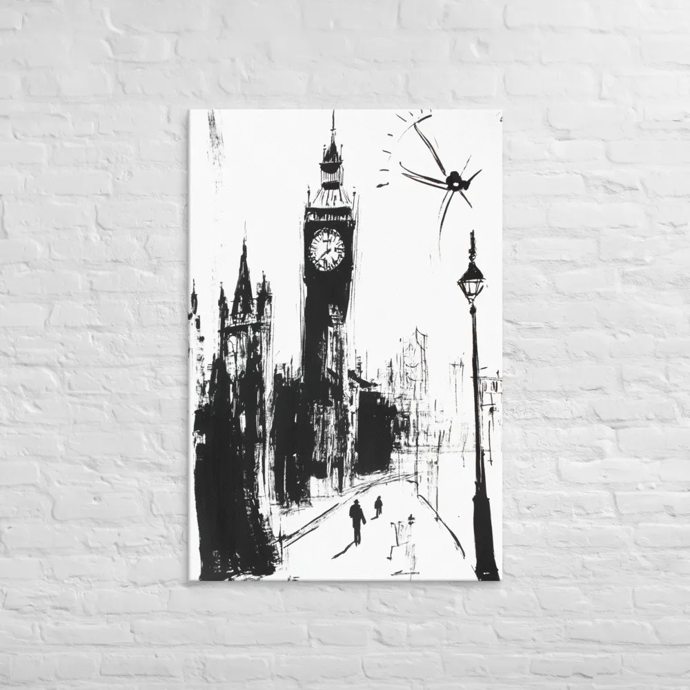 Clock Tower in Motion | Canvas | 32″×48″