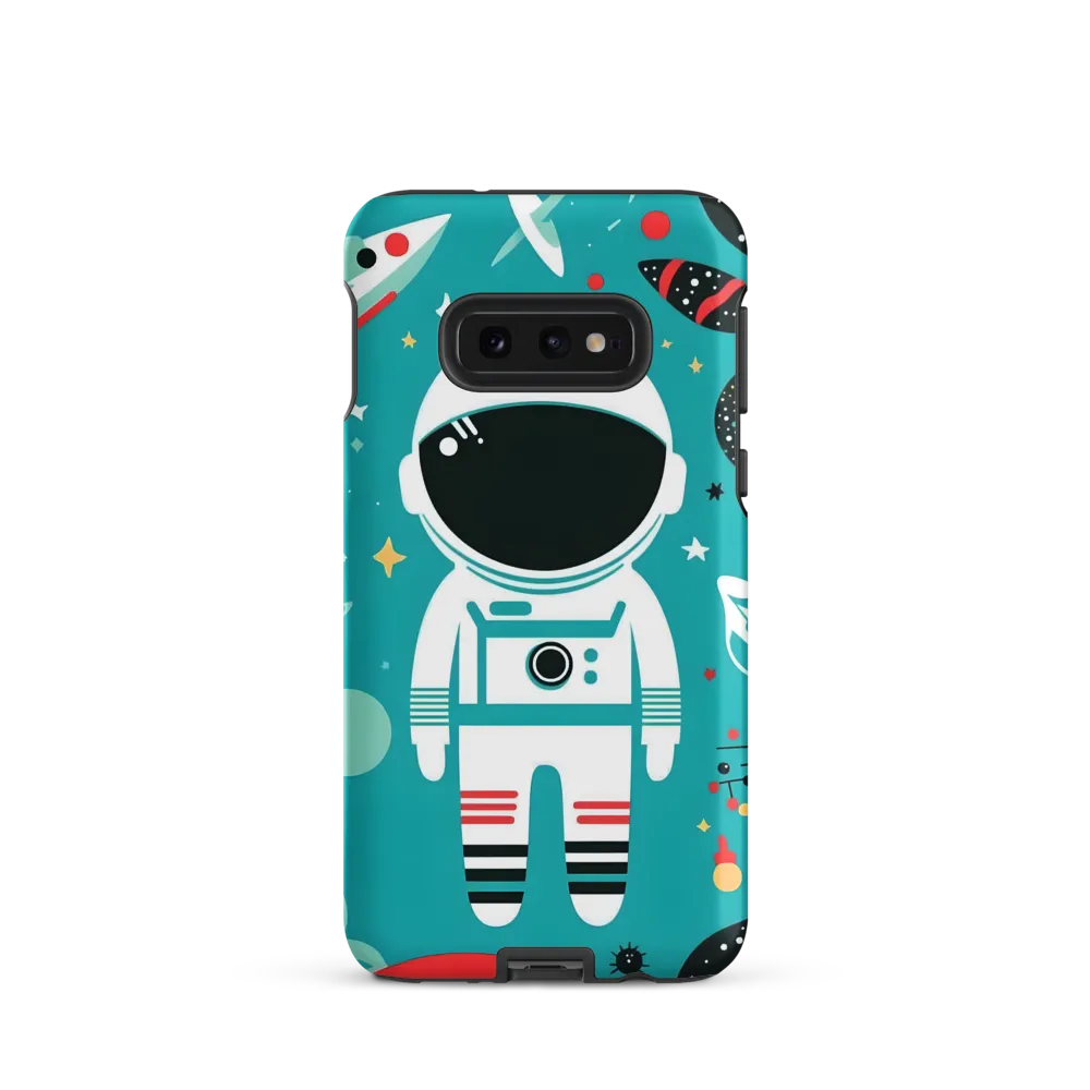 Whimsical Astronaut in Cosmic Wonderland