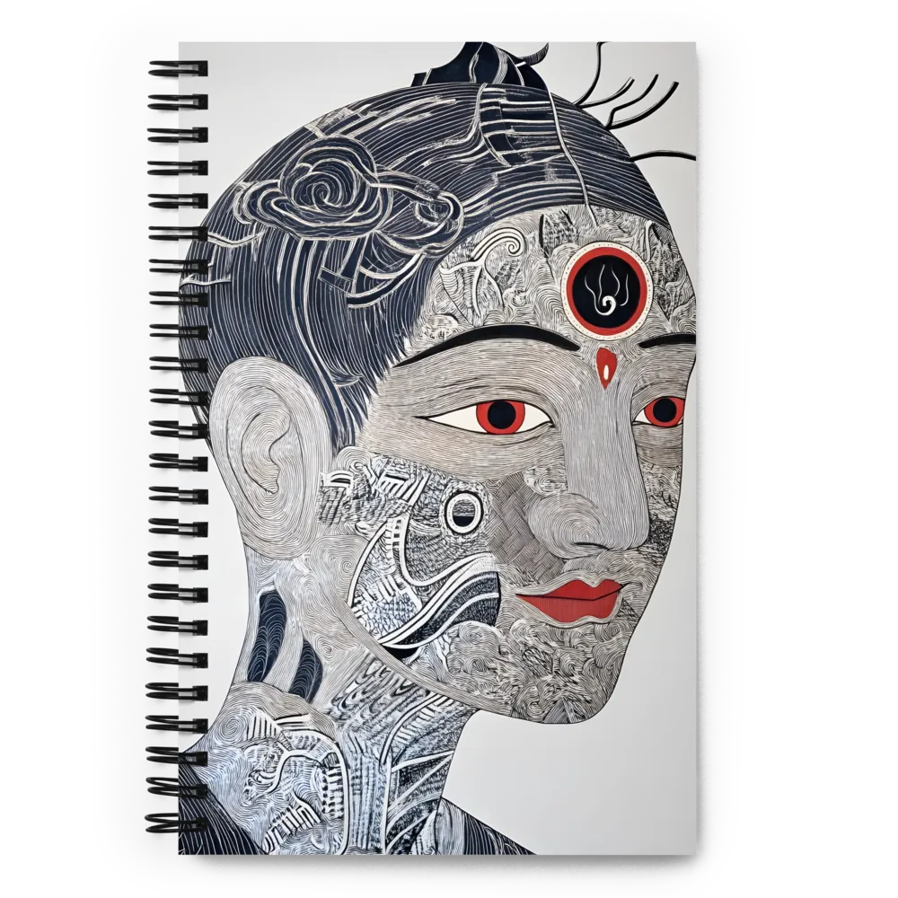 Mystical Identity: A Portrait in Layers | Spiral Notebook