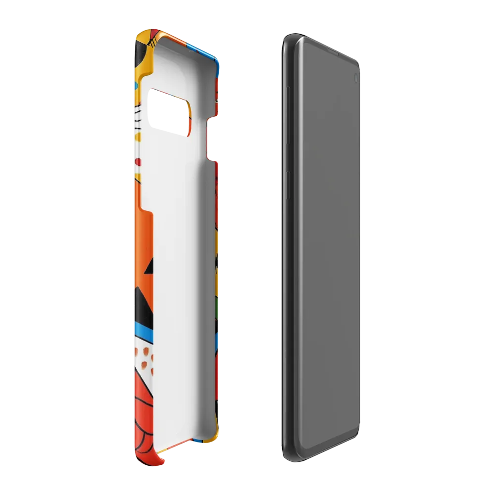 Geometric Playground: A Colorful Journey Through Abstract Landscapes | Phone Case |  S10 Plus | Snap Case | Glossy