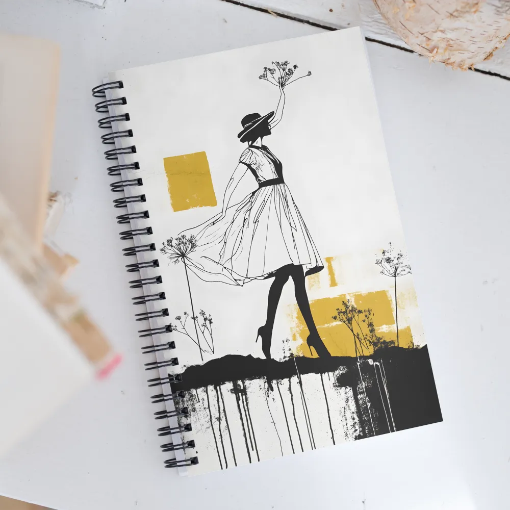 Whispers of Elegance | Spiral Notebook