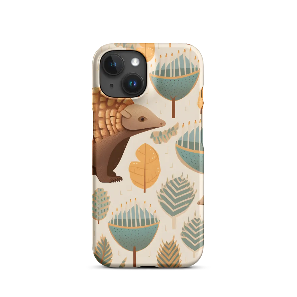 Pangolins in a Whimsical Habitat | Phone Case |  15 | Snap Case | Matte