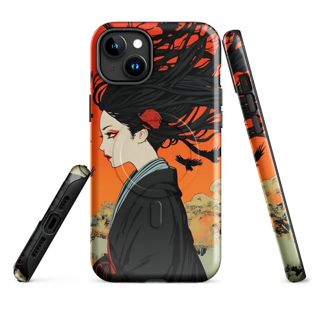 Whispers of Shadows | Phone Case |  15 Plus | MagSafe® Tough Case | Glossy