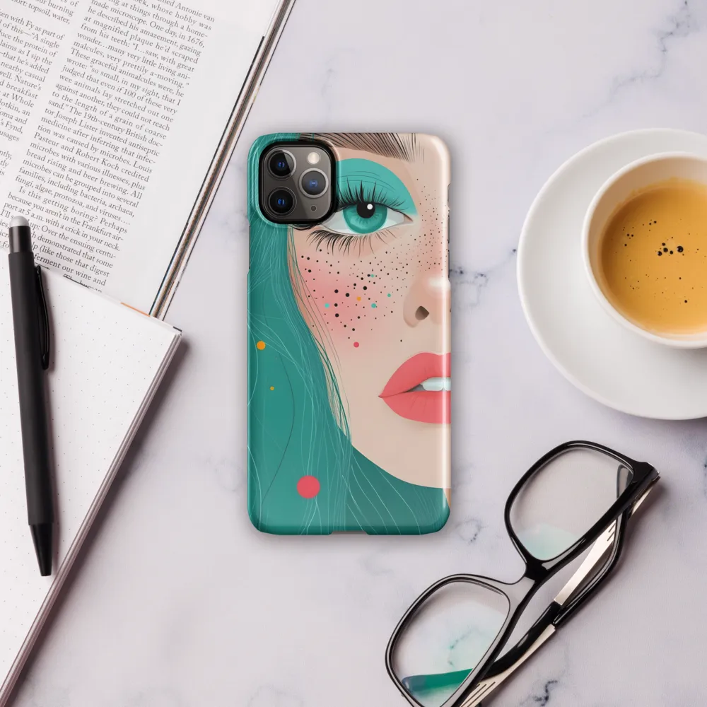 A Playful Portrait: Turquoise Temptation | Phone Case |  11 Pro Max | Snap Case | Glossy