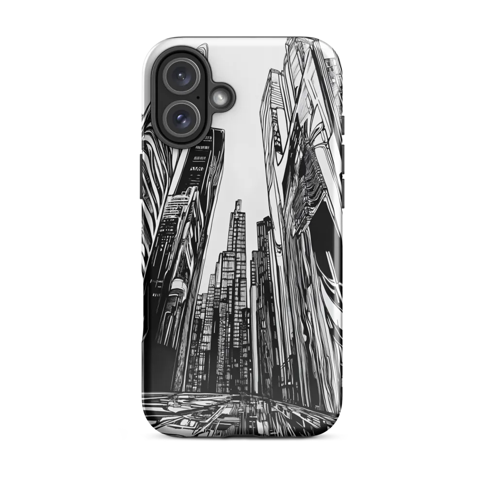 Urban Echoes: A Line Art Journey