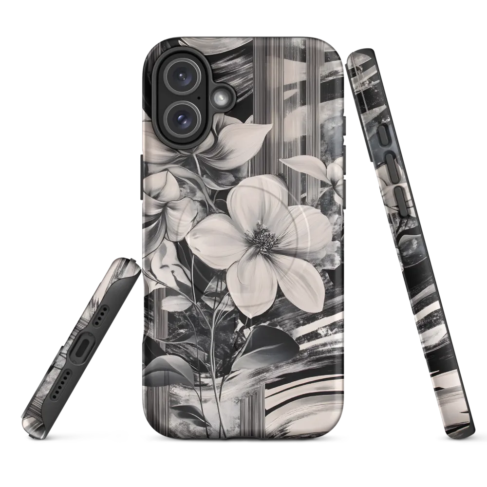 Ethereal Bloom: A Dance of Monochromes