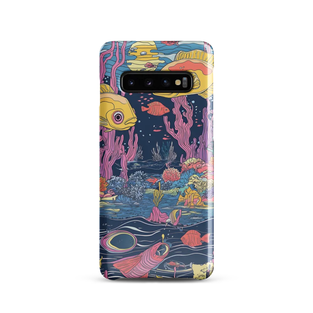 Underwater Dreamscape: A Playful Encounter | Phone Case |  S10 | Snap Case | Glossy