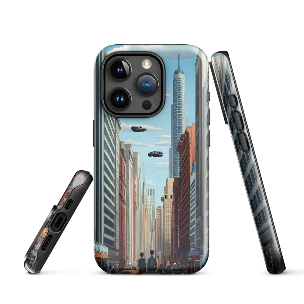 Futuristic Stroll through the Urban Skyline