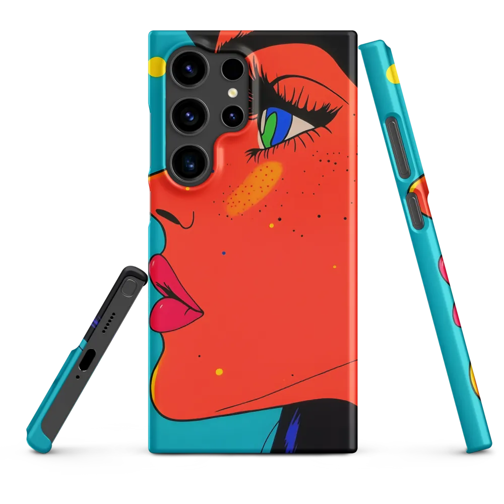 Vibrant Feminine Profile in Pop Art