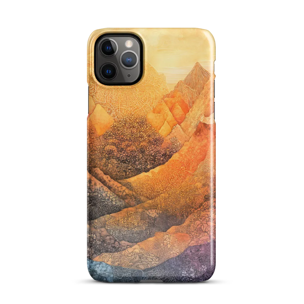 Serene Peaks of Color | Phone Case |  11 Pro Max | Snap Case | Glossy