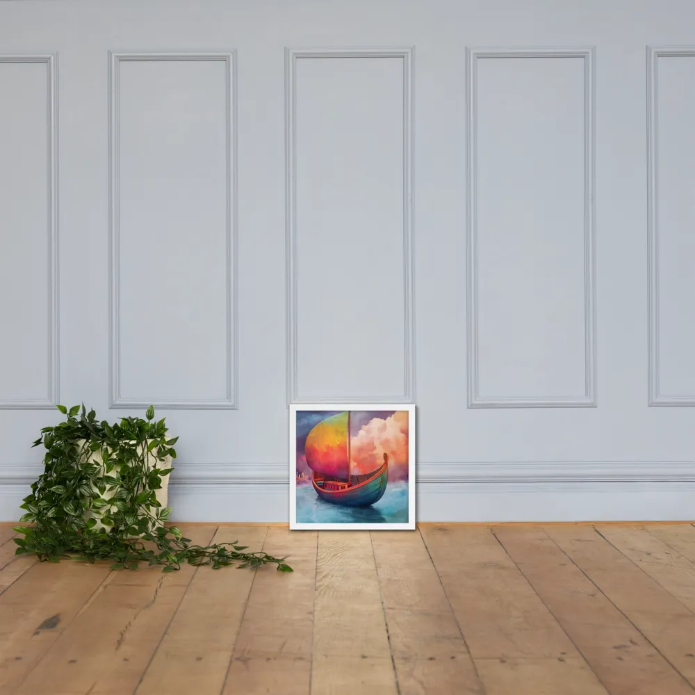 Dream Voyager | Poster with White Frame | 14″×14″