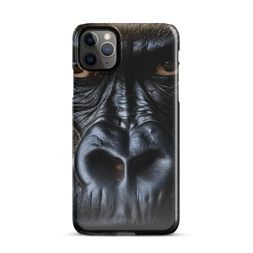 Gaze of the Wild: A Gorilla's Portrait | Phone Case |  11 Pro Max | Snap Case | Glossy