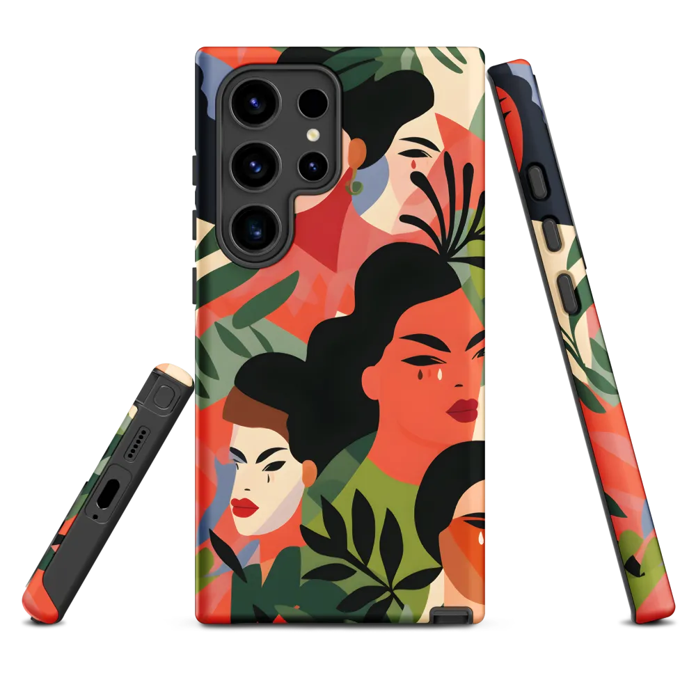 Harmony of Nature and Femininity | Phone Case |  S24 Ultra | Tough Case | Matte