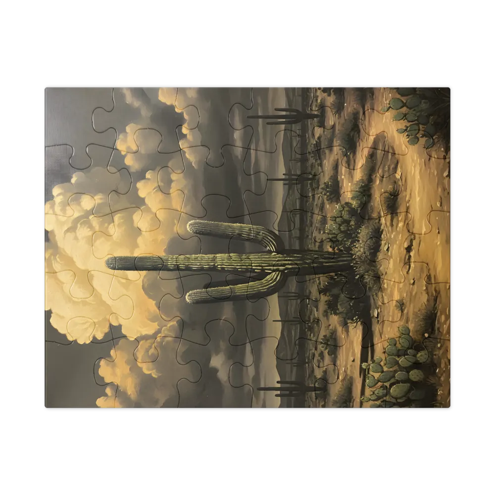 Desert Sentinel 
 Jigsaw Puzzle in Tin Box