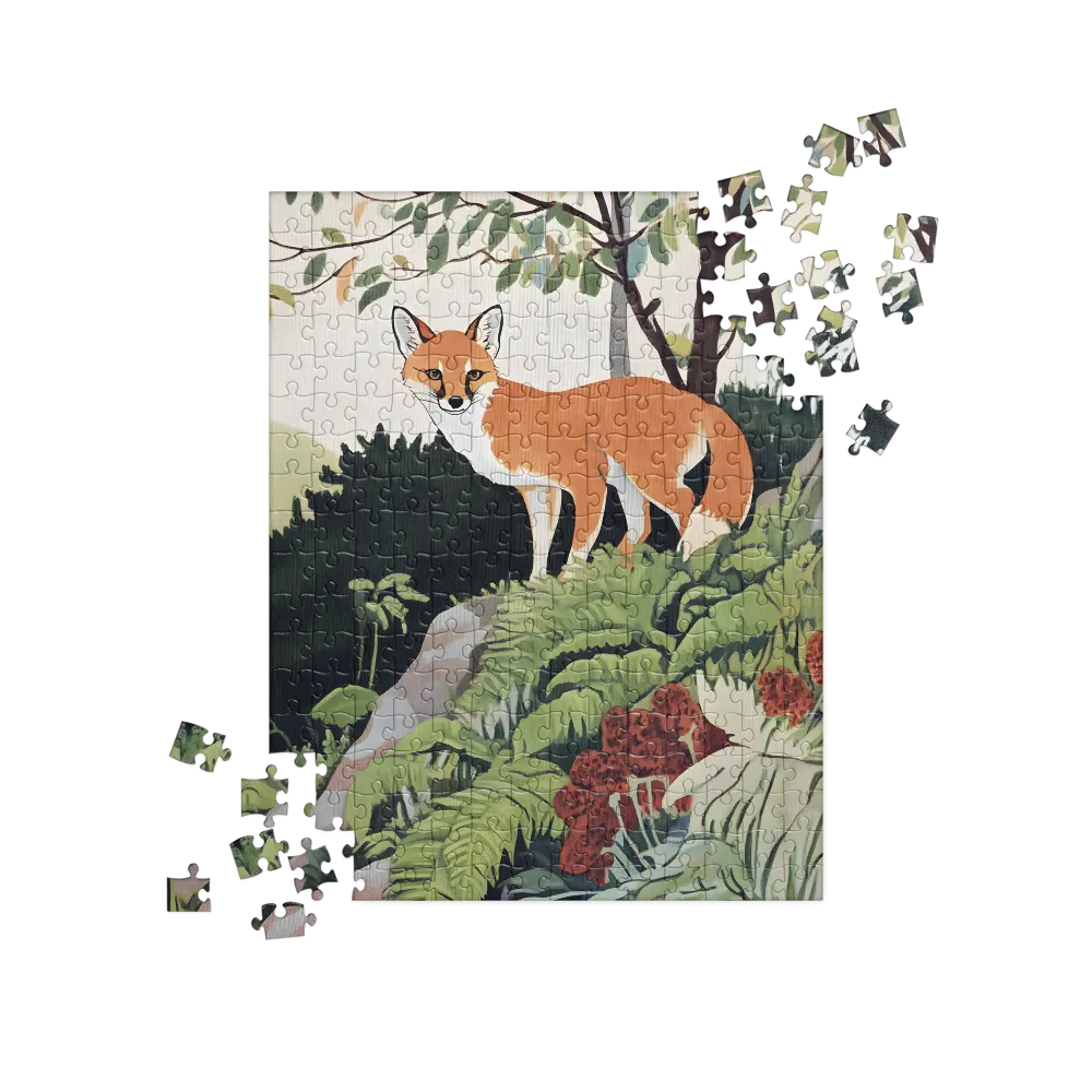 Whispers of the Forest: An Illustrated Fox | Jigsaw Puzzle | 252 pieces