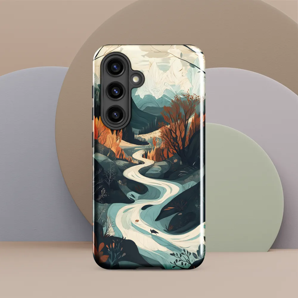 Winding Serenity: A Digital Landscape