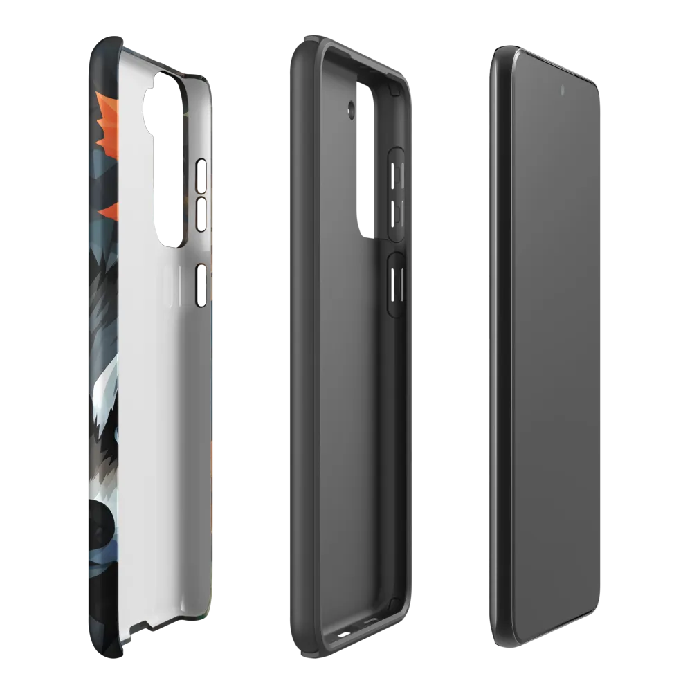 Whispers of Autumn: The Raccoon's Gaze | Phone Case |  S21 Plus | Tough Case | Matte