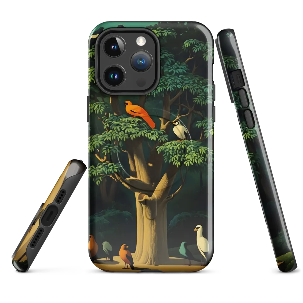 Harmony in Color: A Surreal Bird Symphony
