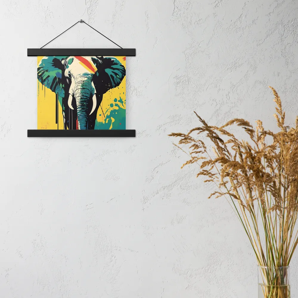 Elegance of the Wild: A Colorful Harmony | Poster With Black Wood Hanger | 10″×10″