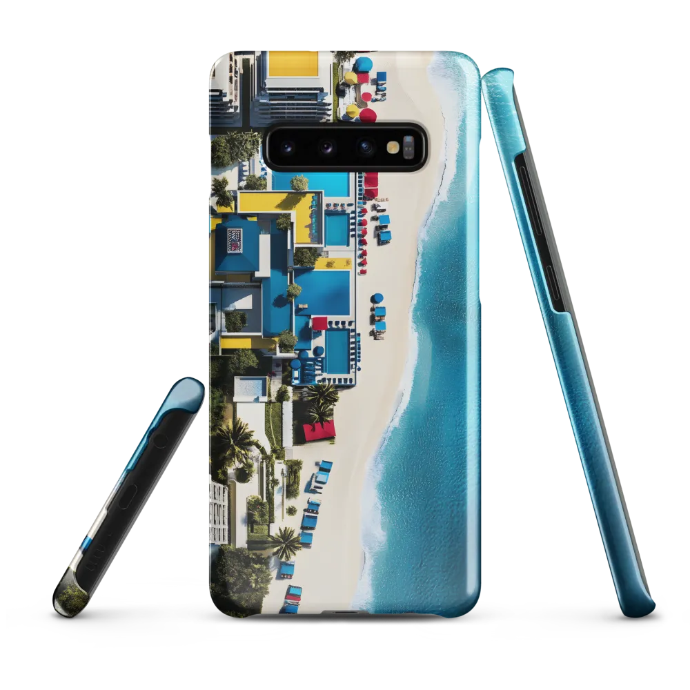 Coastal Harmony: An Aerial Oasis | Phone Case |  S10 Plus | Snap Case | Glossy