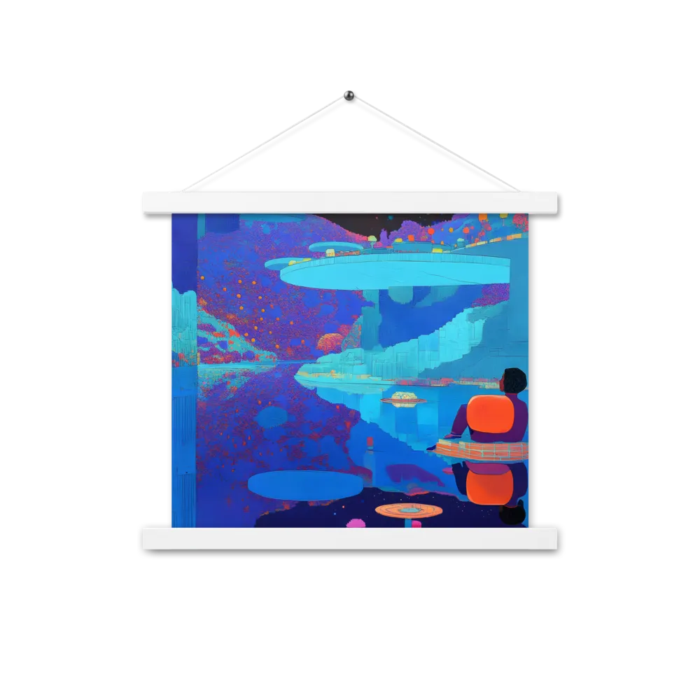 Reflections of Serenity | Poster With White Wood Hanger | 14″×14″