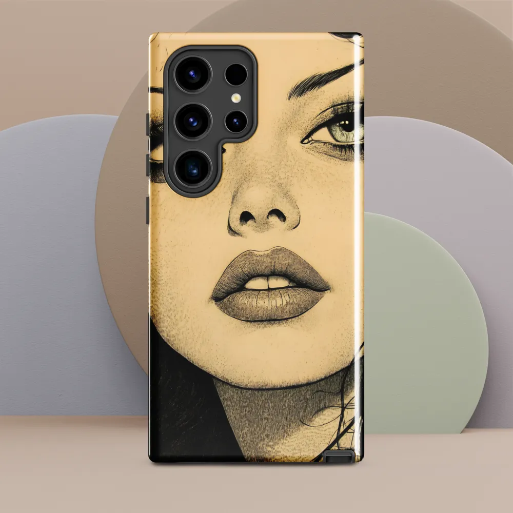 Enigmatic Gaze | Phone Case |  S24 Ultra | Tough Case | Glossy