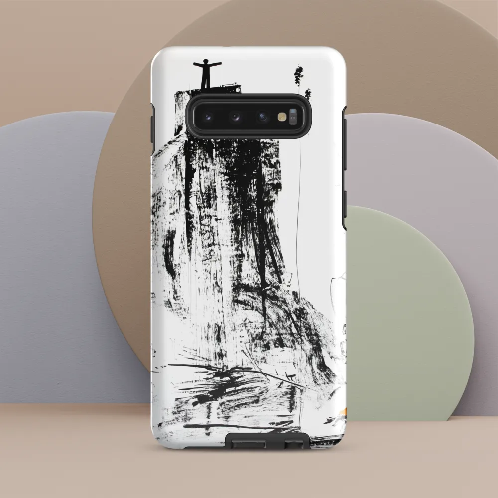 Contemplation on the Edge | Phone Case |  S10 Plus | Tough Case | Glossy