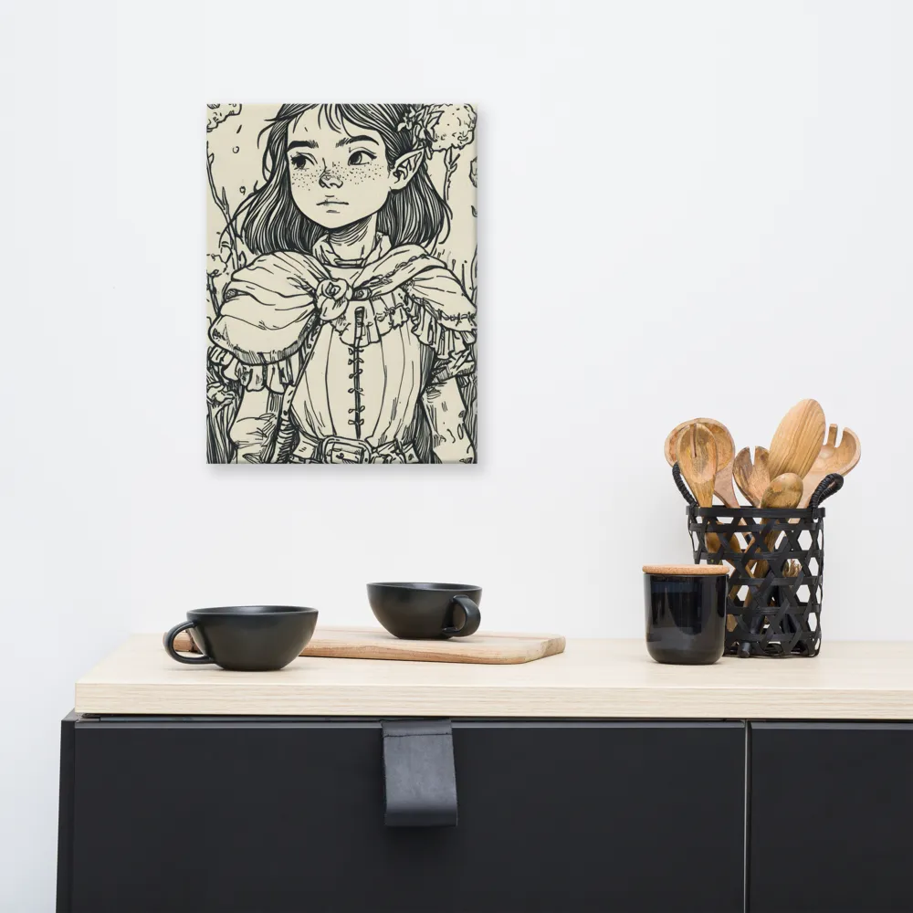 A Young Guardian of Nature | Canvas | 12″×16″