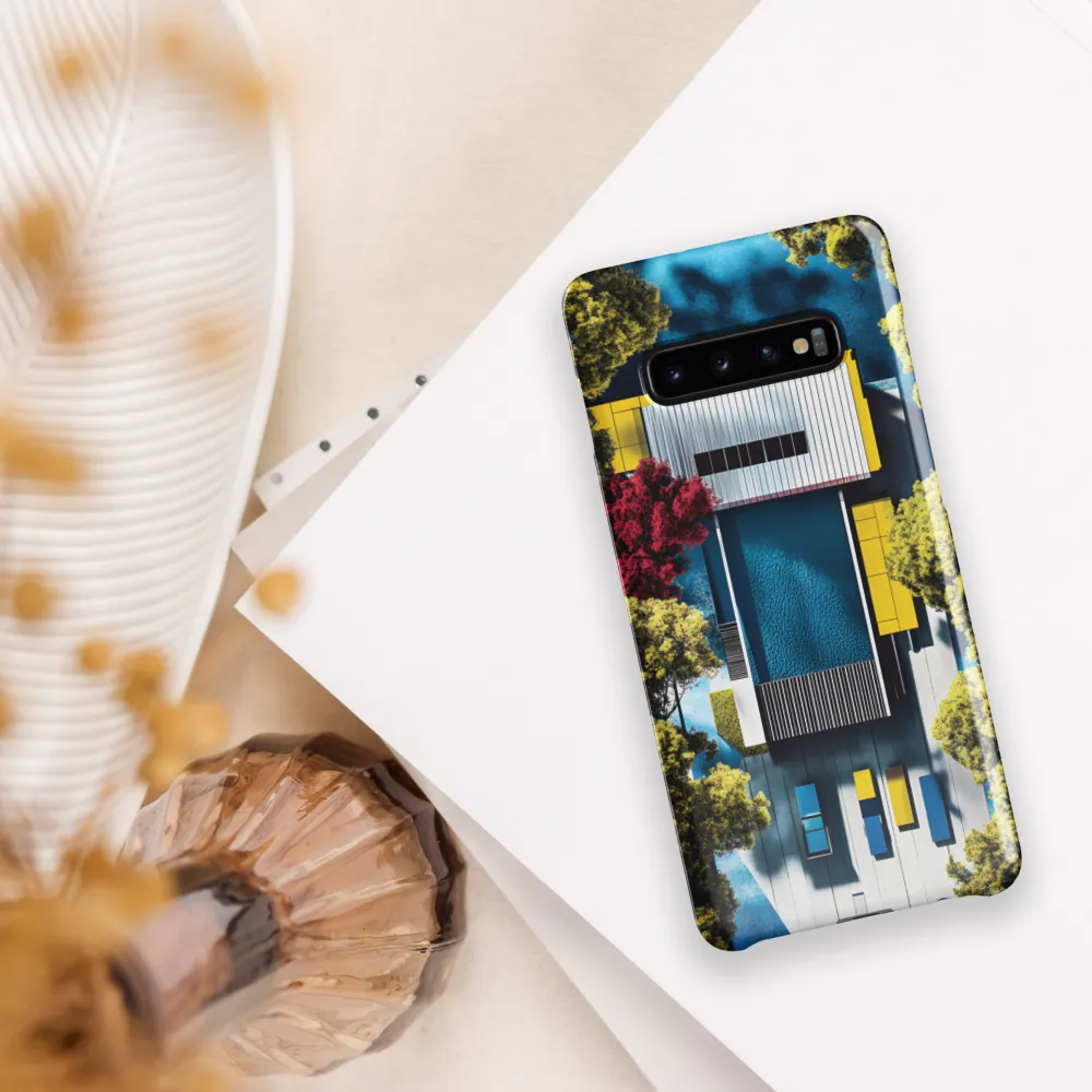 Aerial Harmony: Modernist Serenity | Phone Case |  S10 Plus | Snap Case | Glossy