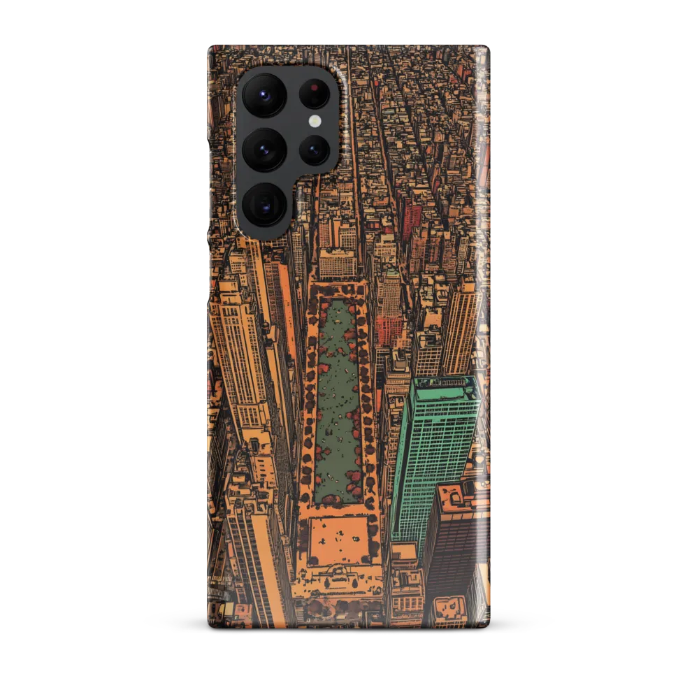 Urban Oasis: Aerial View of City Life