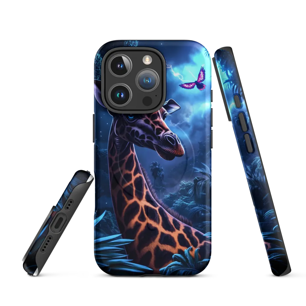 Mystical Giraffe in Twilight Jungle