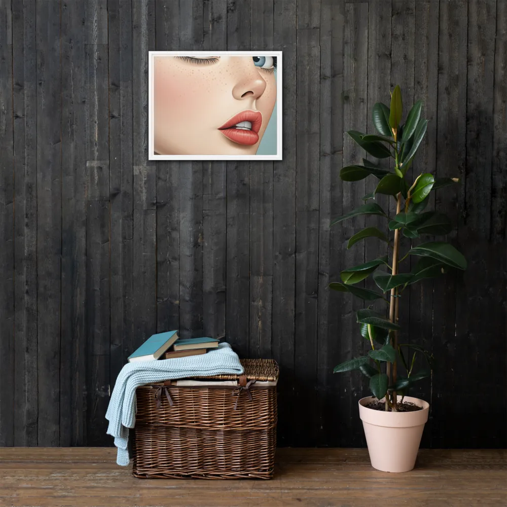 Intriguing Elegance | Canvas with White Frame | 16″×20″