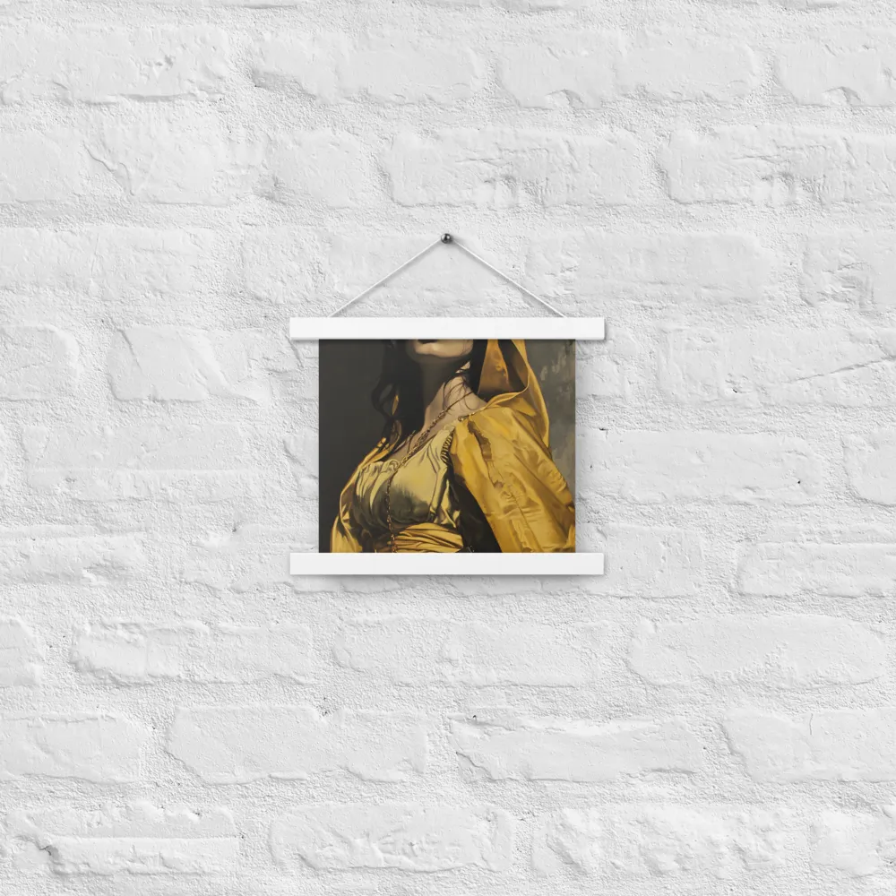 Veiled Confidence | Poster With White Wood Hanger | 10″×10″