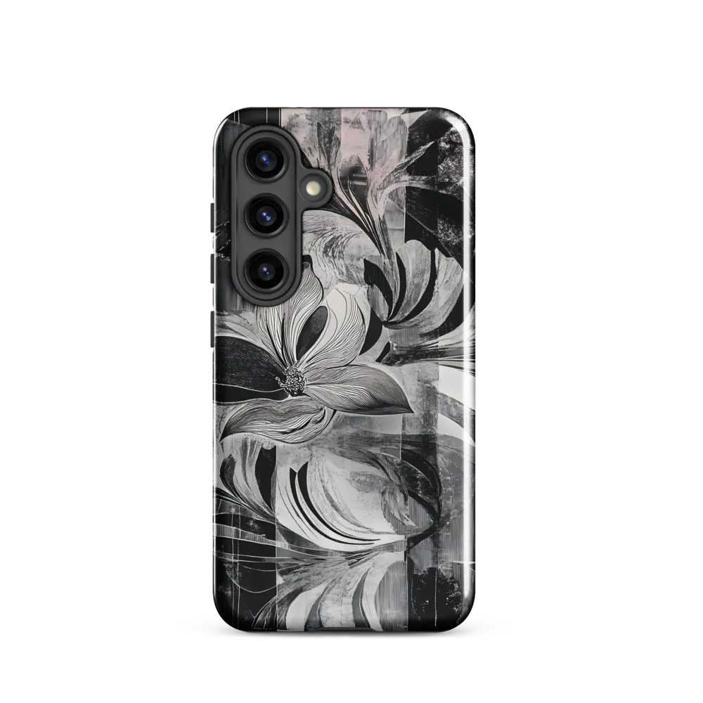 Floral Fusion in Monochrome