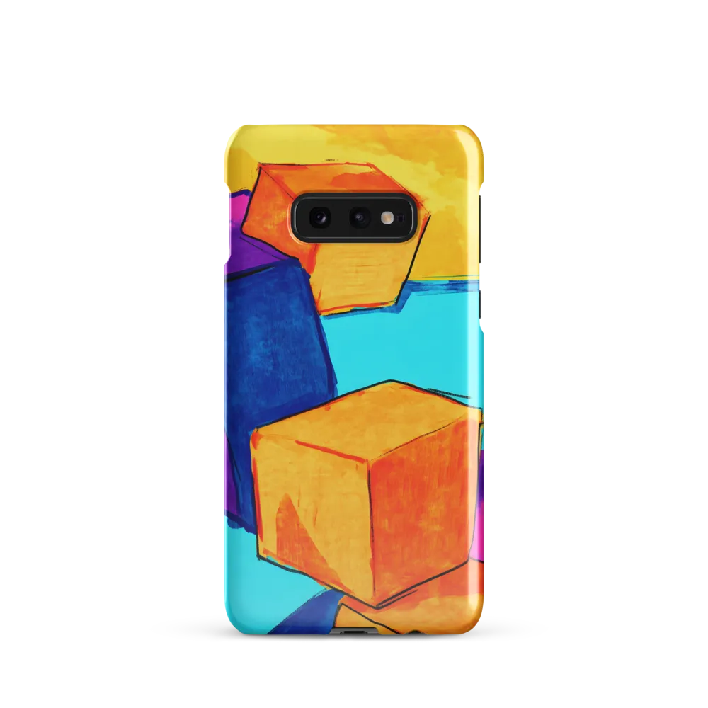 Playful Cubes in Vibrant Harmony | Phone Case |  S10e | Snap Case | Glossy