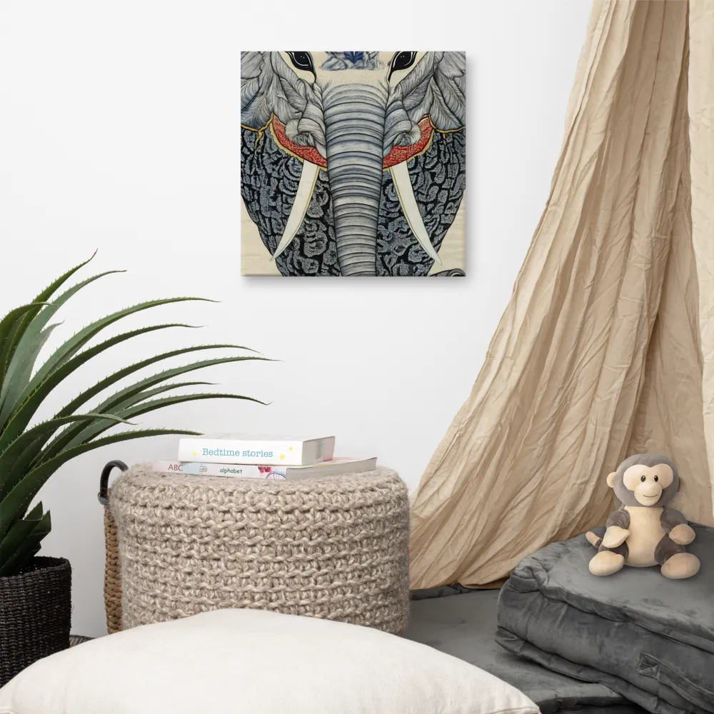 Majesty of the Elephant | Canvas | 16″×16″
