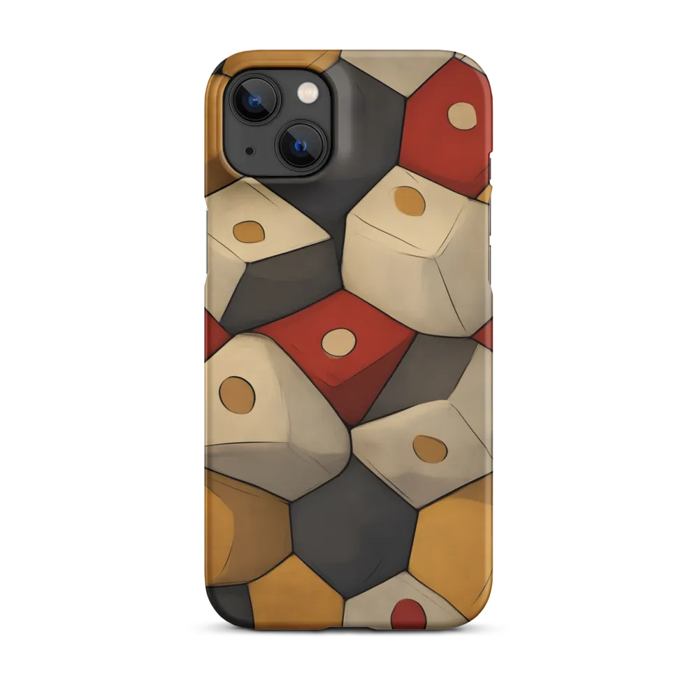 Interlocking Hexagons: An Abstract Dance of Color