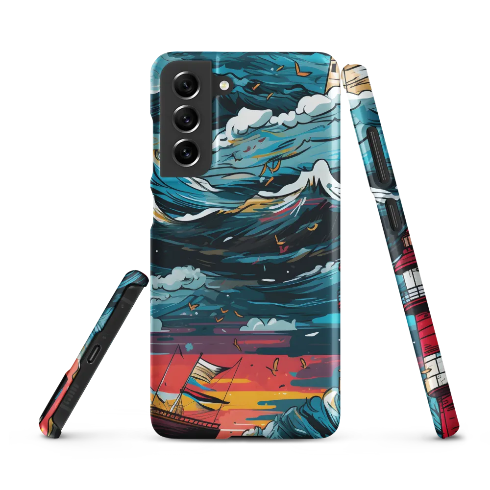 Turbulent Seas: A Lighthouse Adventure | Phone Case |  S21 FE | Snap Case | Matte
