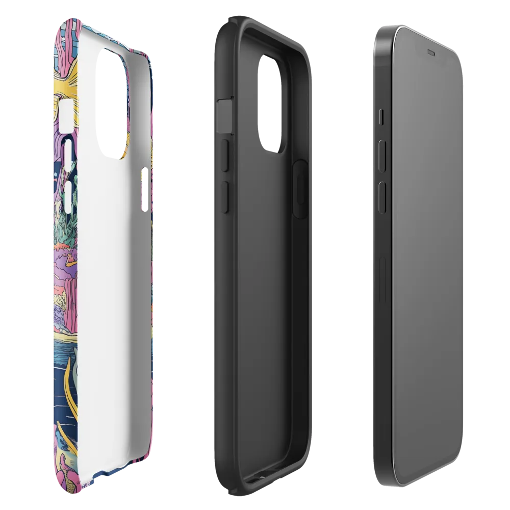 Underwater Dreamscape: A Playful Encounter | Phone Case |  12 Pro Max | Tough Case | Glossy