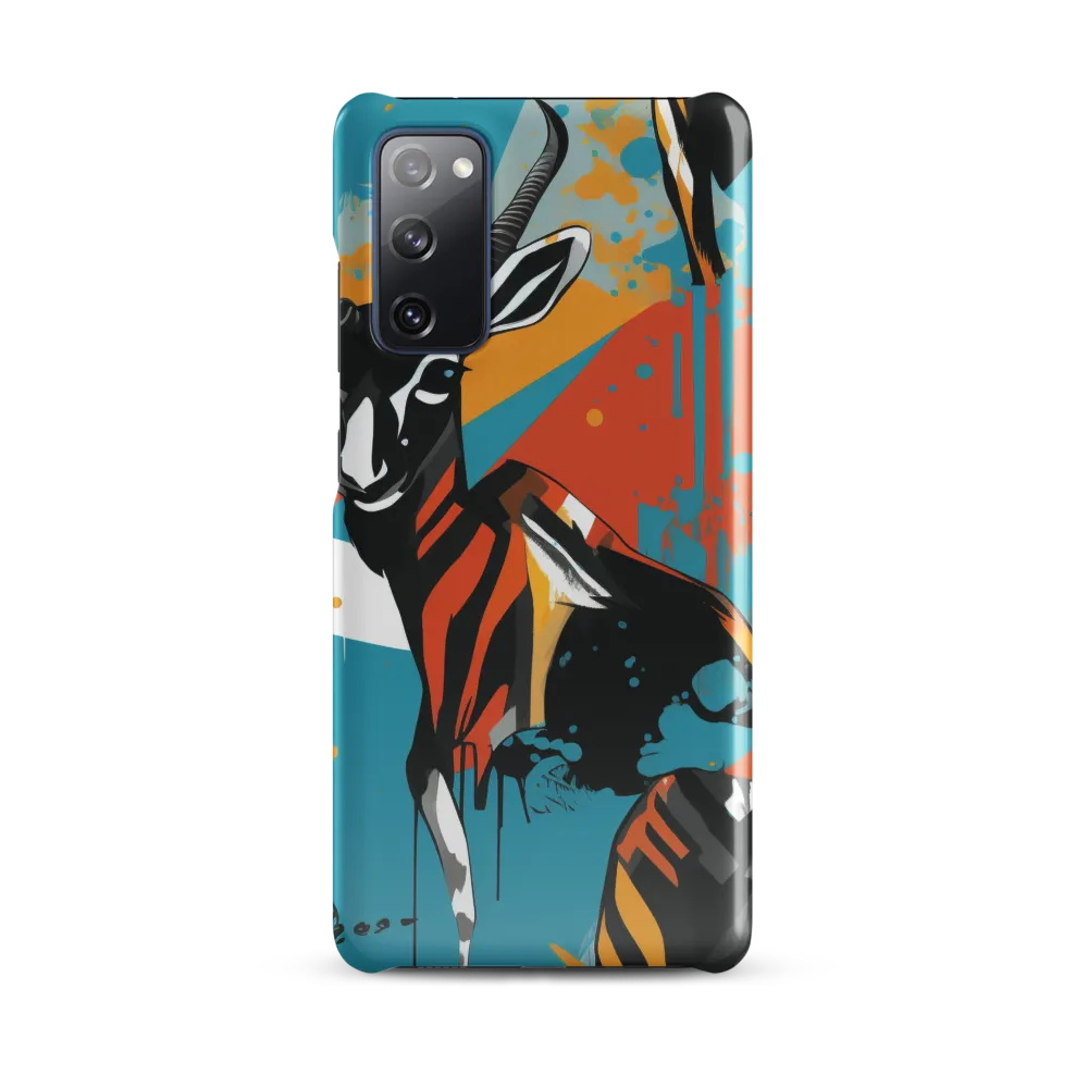 Dynamic Antelope in Vivid Abstract