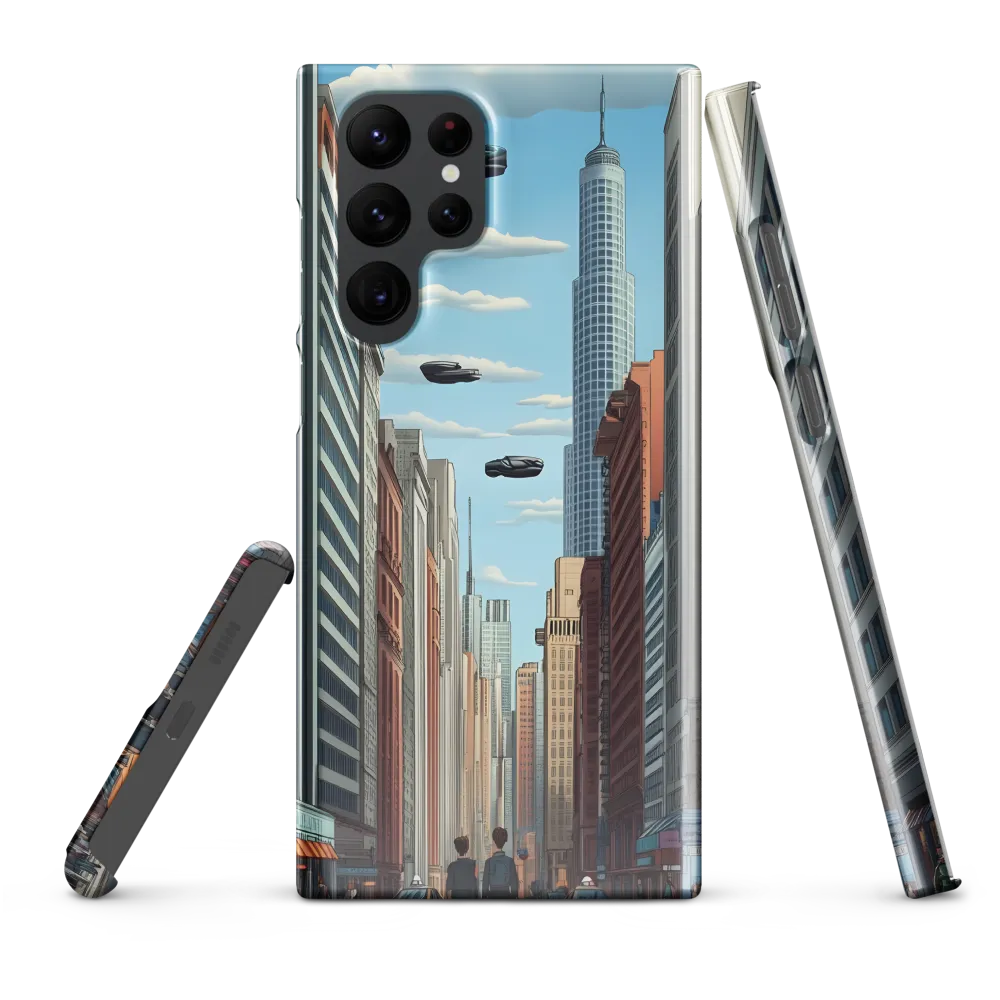 Futuristic Stroll through the Urban Skyline