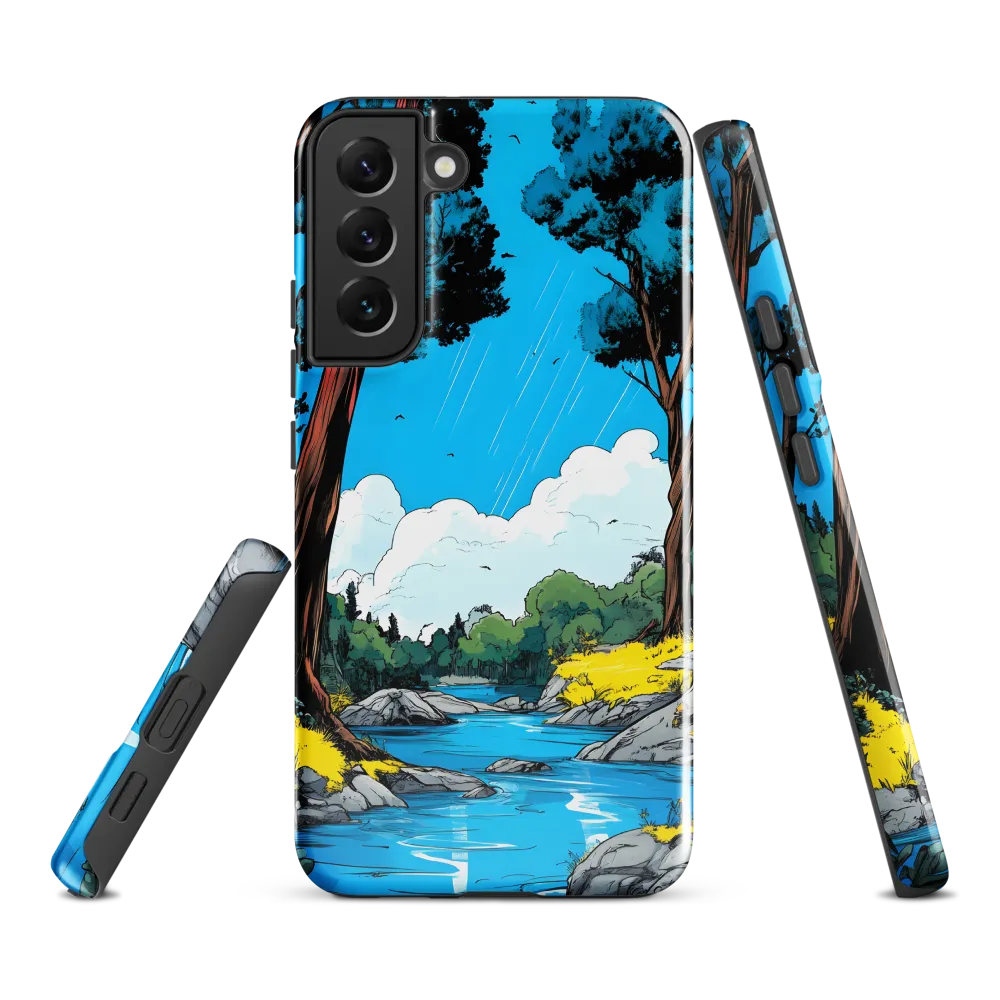 Tranquil River in a Comic Landscape