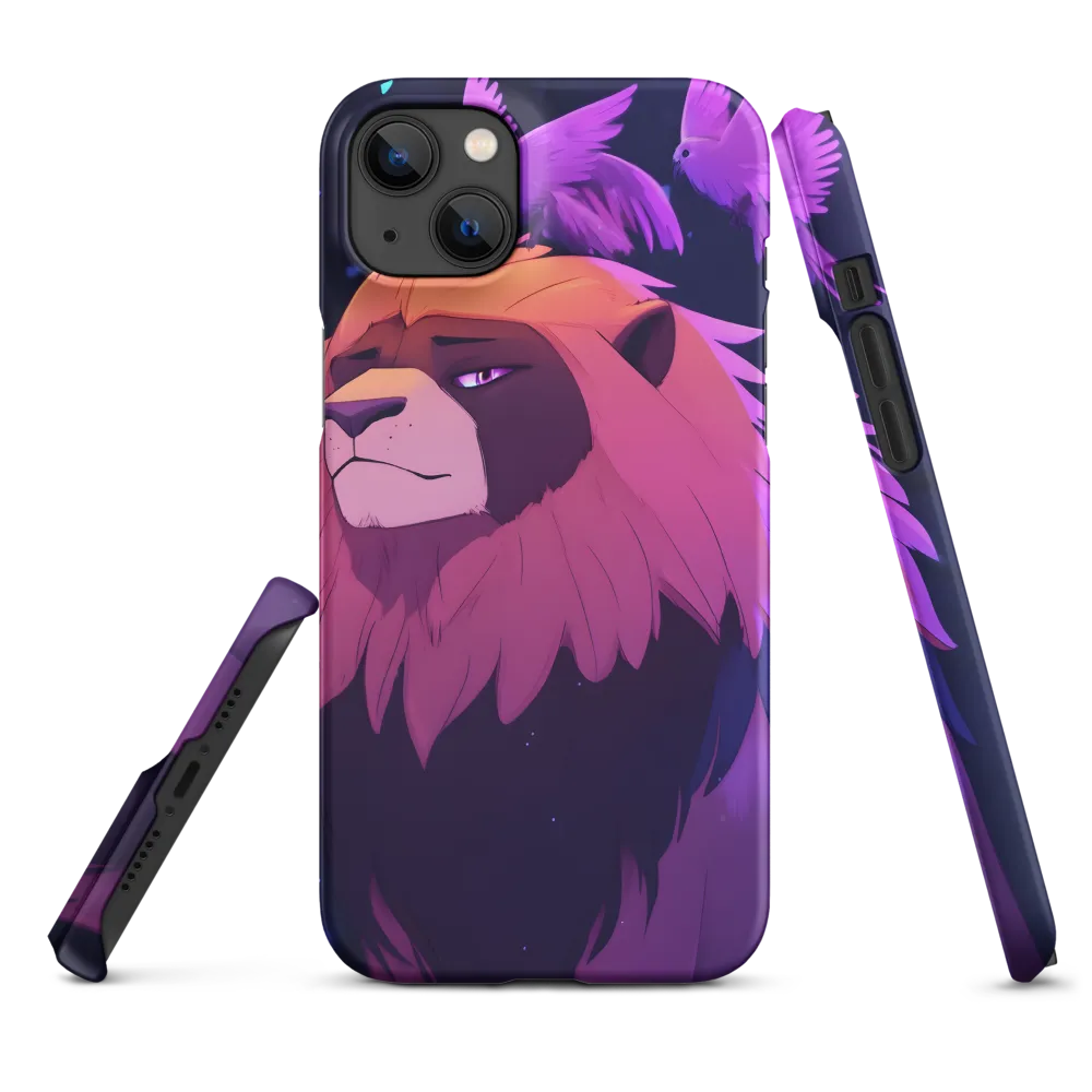 Regal Serenity: The Majestic Lion | Phone Case |  14 Plus | Snap Case | Matte