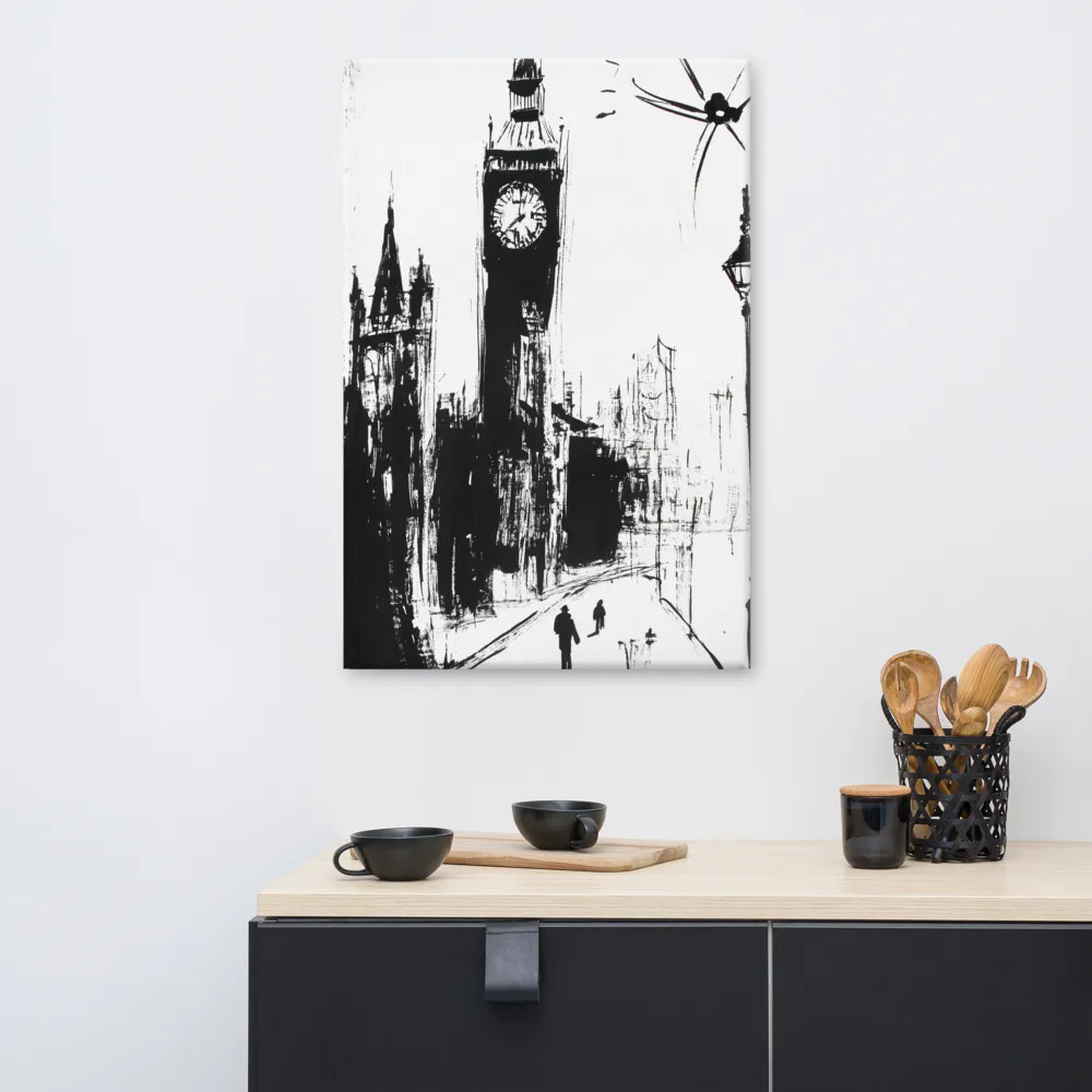 Clock Tower in Motion | Canvas | 24″×36″